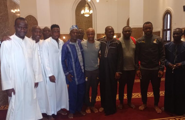 Black Stars players observe Jum’ah at local Ismaili Mosque