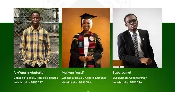 Meet the three University of Ghana valedictorians who made Muslims proud UG Valedictorian Muslims